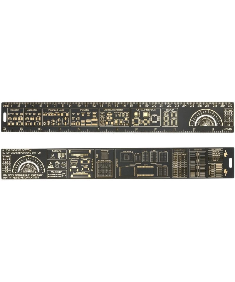 Regla multifuncional para PCB tipo B 30cm