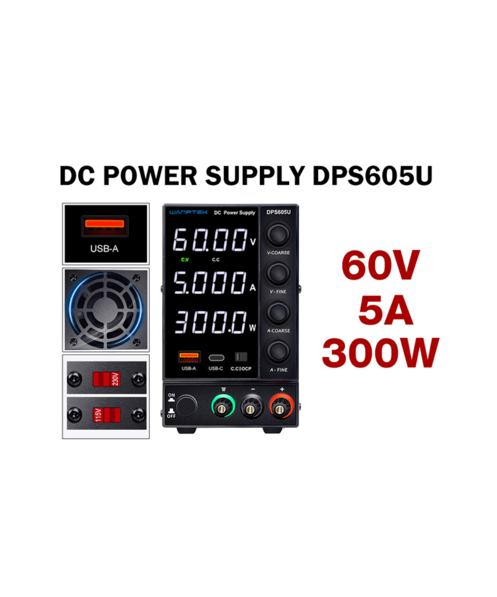 Fuente de alimentacion variable 60V 5A DPS605U WANPTEK