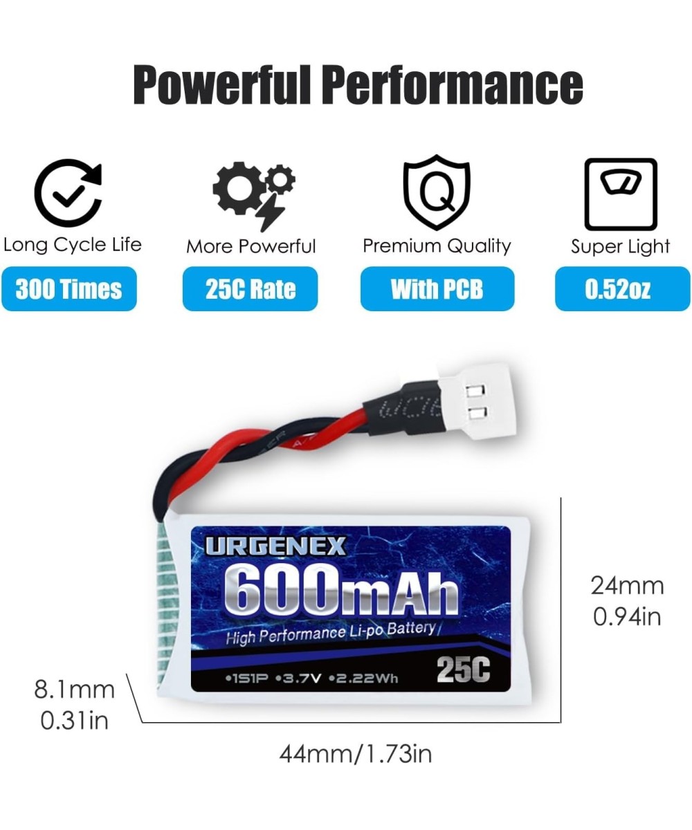 Bateria Recargable 3.7V URGENEX 380mAh / 600mAh / 850mAh tipo LiPo