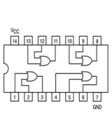 Compuerta logica OR SN74LS32N