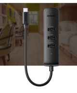Adaptador HUB de USB-C a USB 3.0 y RJ45 10/100M UGREEN