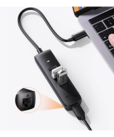 Adaptador HUB de USB-C a USB 3.0 y RJ45 10/100M UGREEN