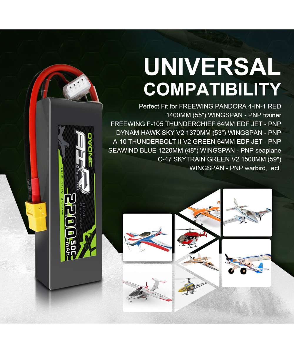 Bateria Tipo LiPo recargable 11.1V 35C/50C 3S OVONIC