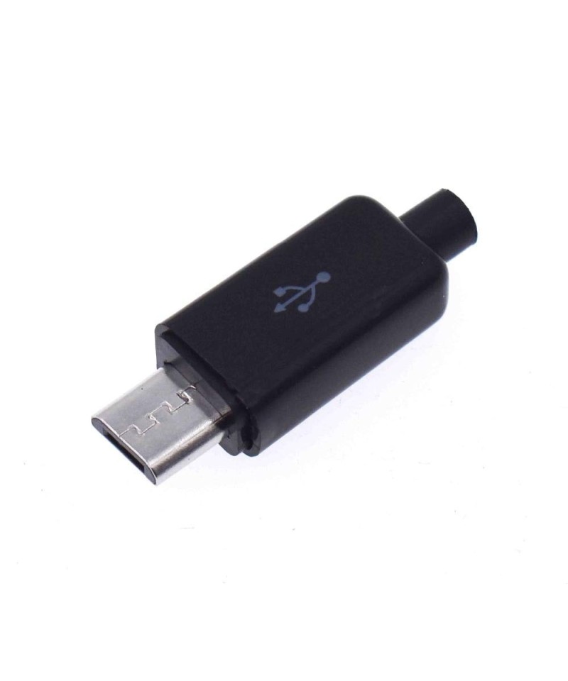 Puerto Micro USB Macho 5 Pines con Contenedor