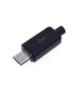 Puerto Micro USB Macho 5 Pines con Contenedor
