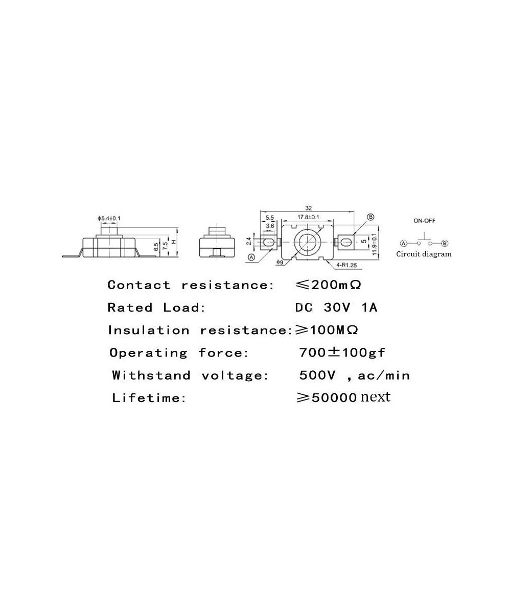 Interruptor Push Button KAN-28