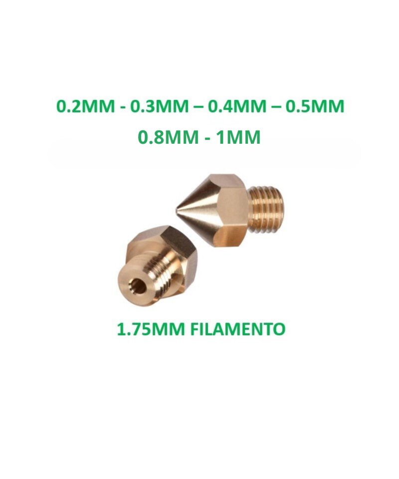 Boquilla para extrusor de impresora 3D 1.75MM