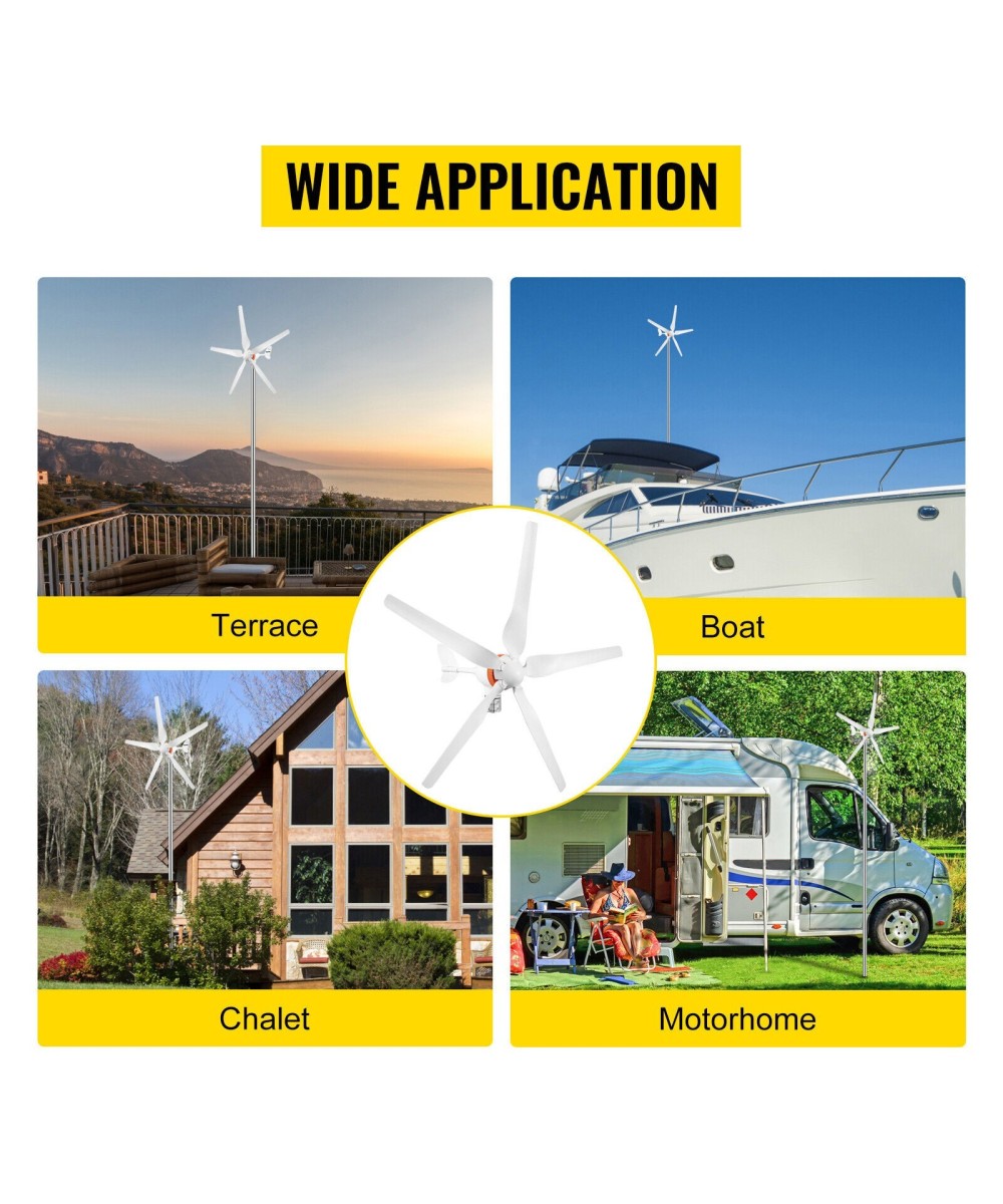 Generador de viento 500W 12V  Aerogenerador VEVOR