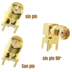 Conector SMA hembra para PCB