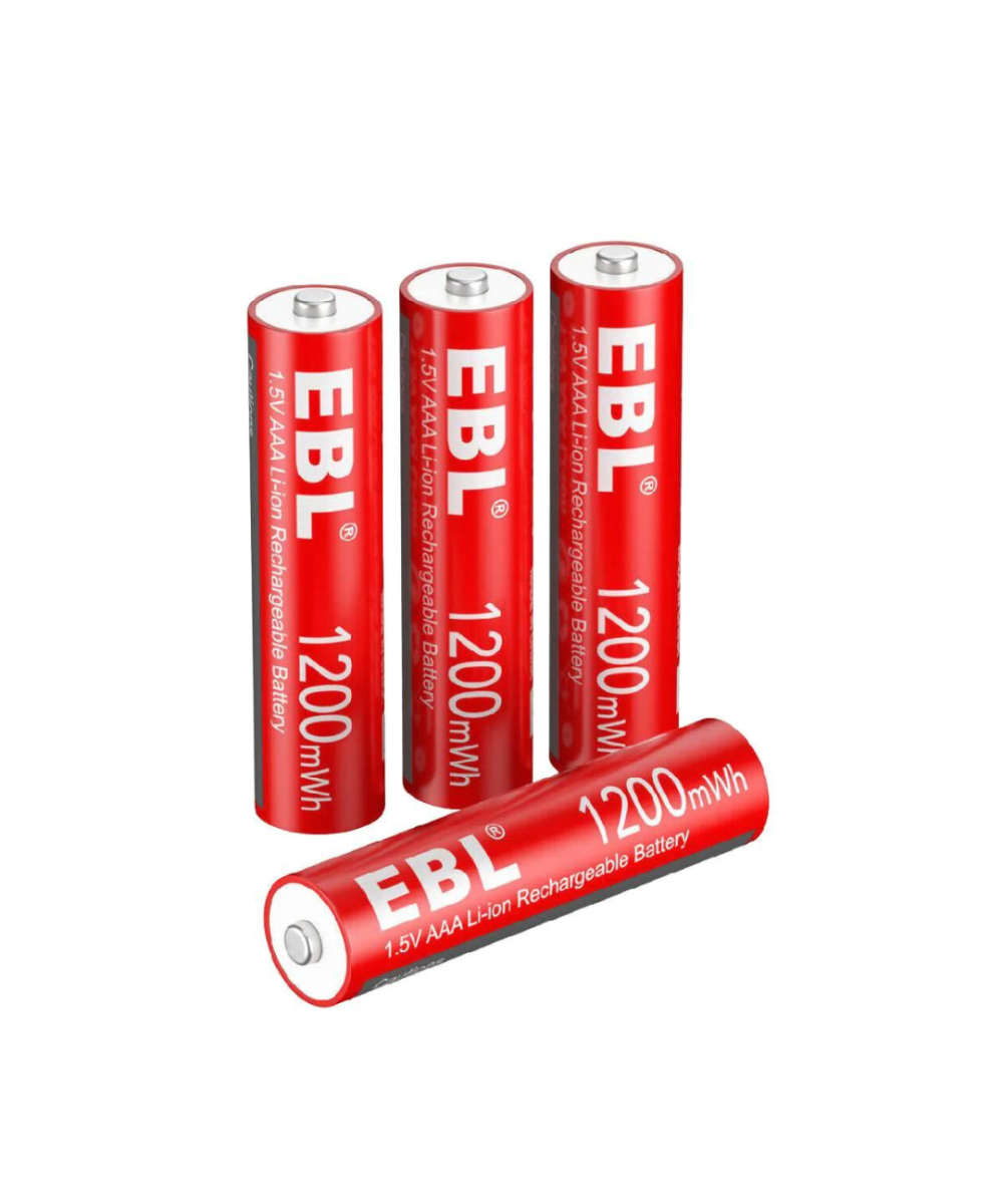 Batería AA / AAA 1.5V EBL Recargable de Litio (4U)