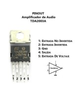 Amplificador de audio TDA2003A