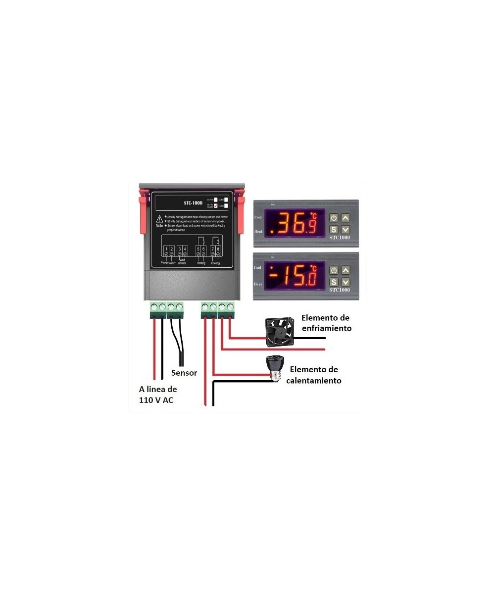 Termostatos Digitales para Control de Temperatura 110/220V