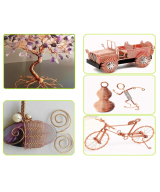 Alambre de cobre 18Ga 1.2mm sin recubrimiento (1Metro)