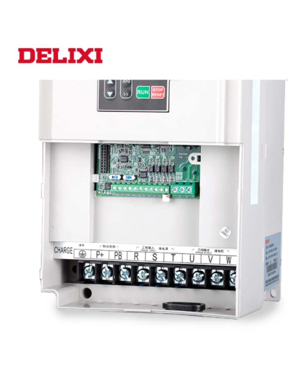 Variador de Motor monofasico a trifasico VFD 220V DELIXI 0.4KW-7.5KW de 0.5-10hp
