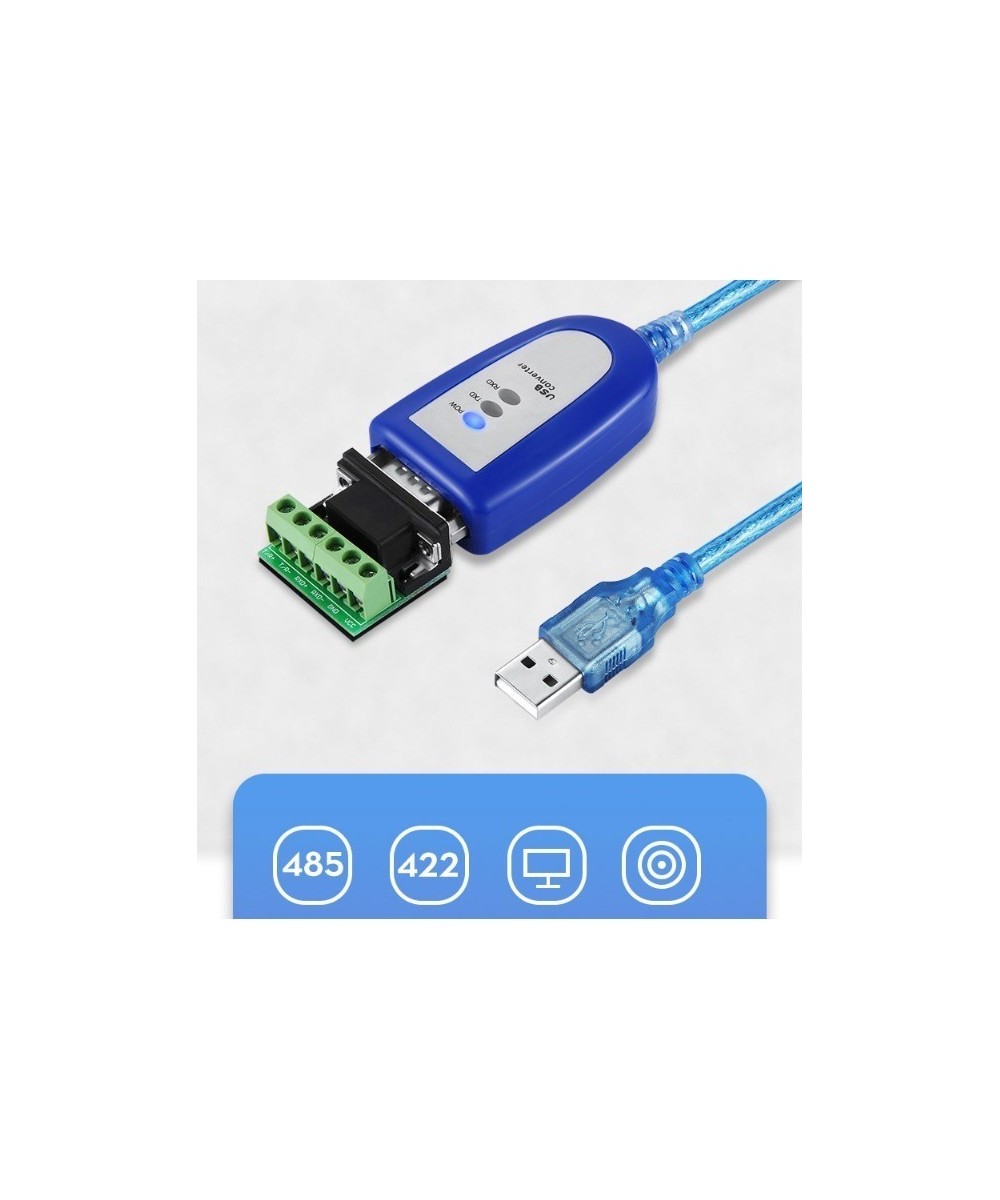 CABLE CONVERTIDOR DE USB A RS232/RS485/RS422 DB9 FTDI FT232RL 1.8M
