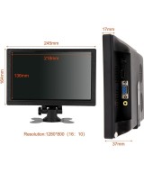 Pantalla tactil de 10.1 pulgadas HDMI, VGA, AV con altavoz incorporado