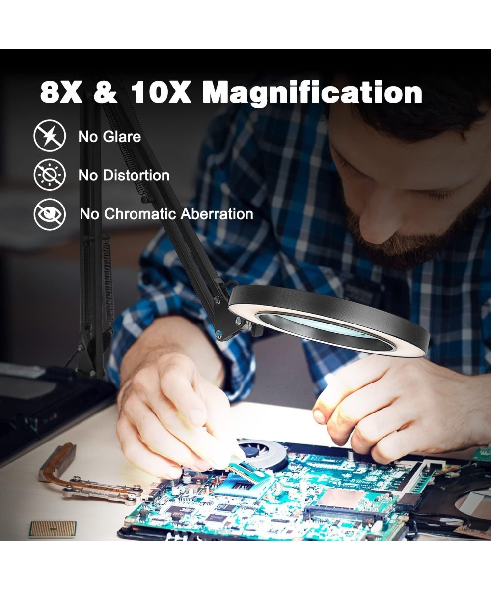 Lupa de mesa grande 10x 13W