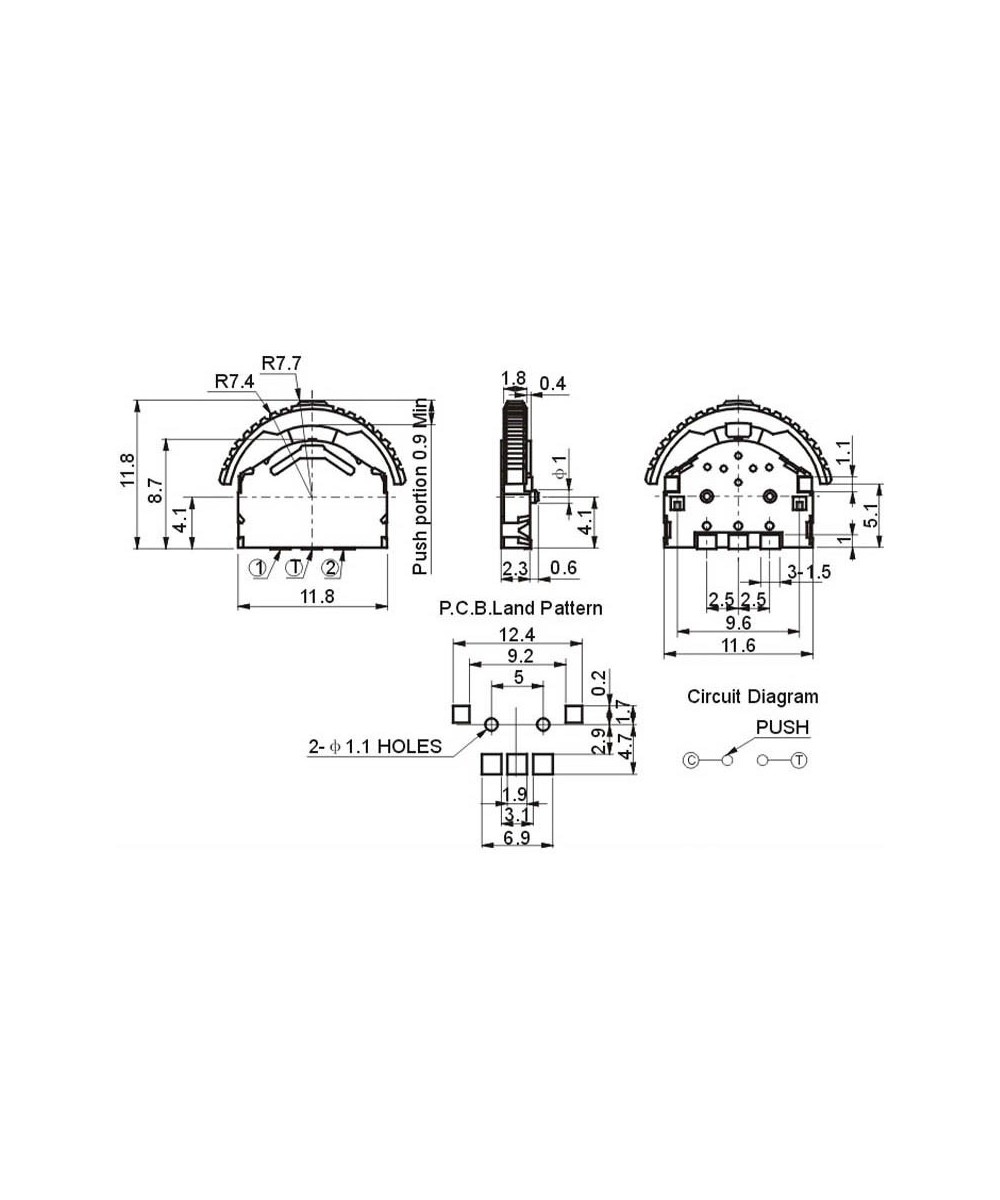 Push button de 2 pines de silicona 8x8x5mm (4U)
