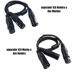 Separador XLR hembra a dos...