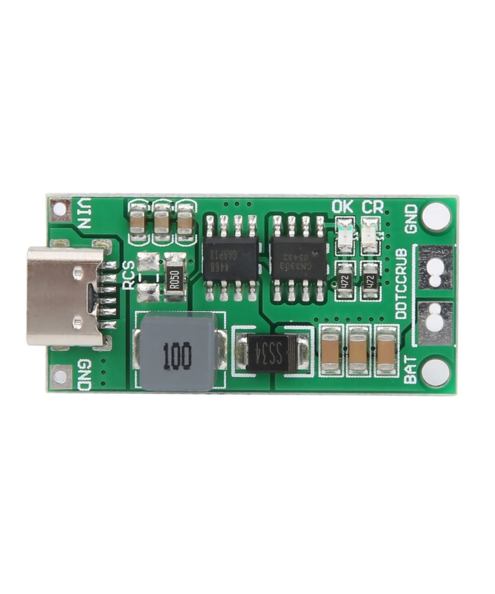 Cargador de batería de litio BMS 2S - 3S USB-C 7.4V 1A Y 11.1V 1A