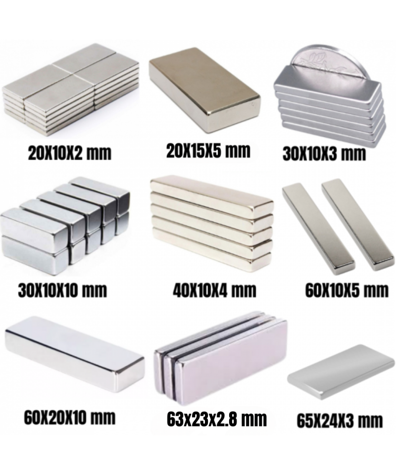 Imanes de Neodimio Rectangulares