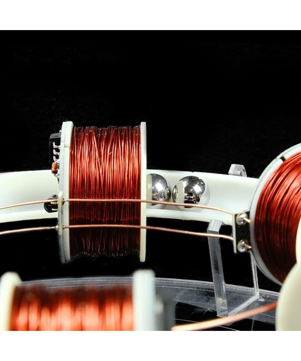 Experimento acelerador magnético de 6 bobinas de cobre.