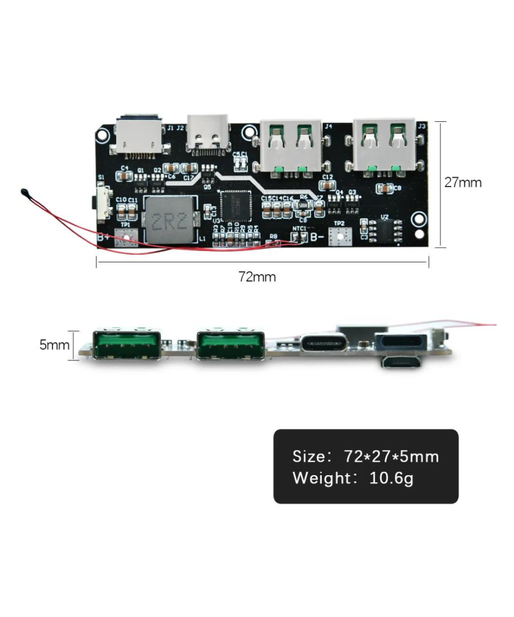 Modulo de carga multiple 5 puertos bidireccional 22.5W