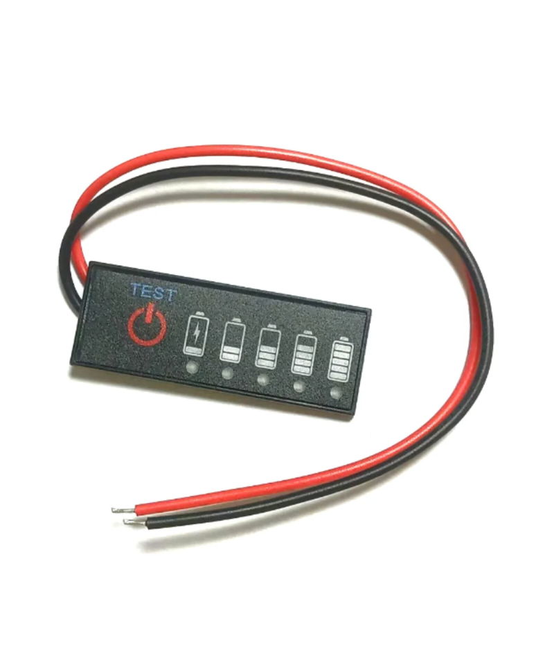 Indicador de voltaje en baterias de acido y litio