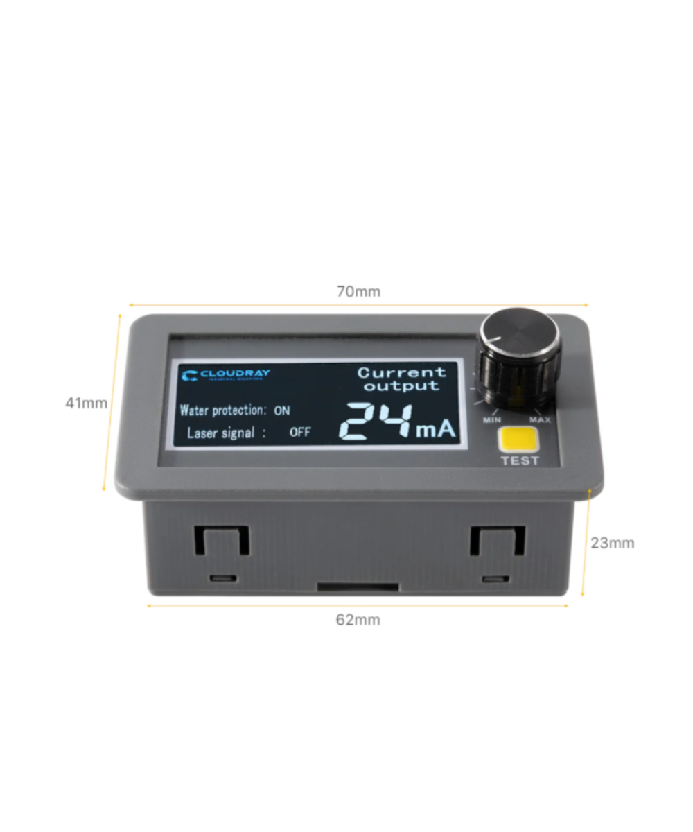 Medidor de corriente con pantalla LCD