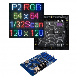 Panel LED P2 RGB 64x64 Con...