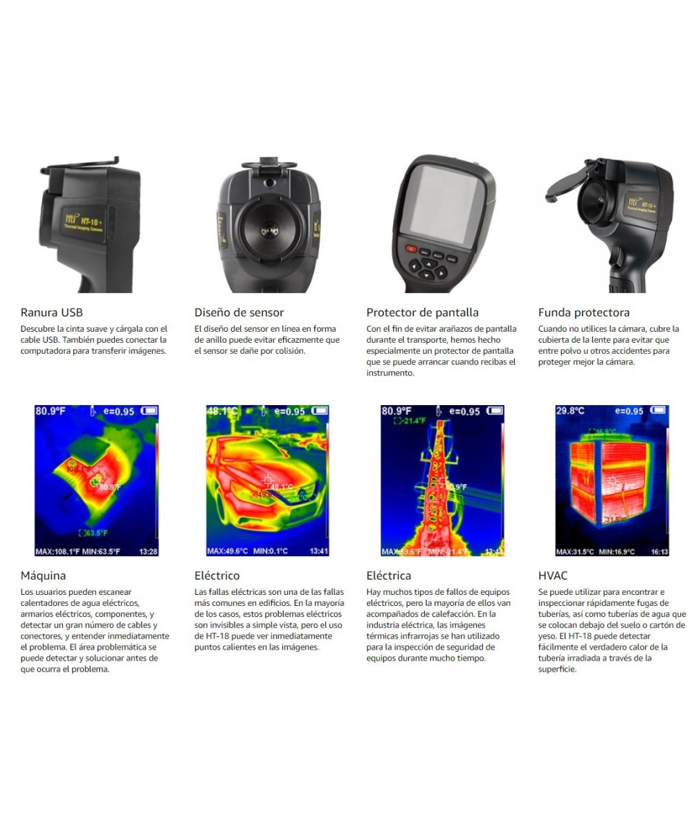 Camara Termografica recargable HTI HT-18+