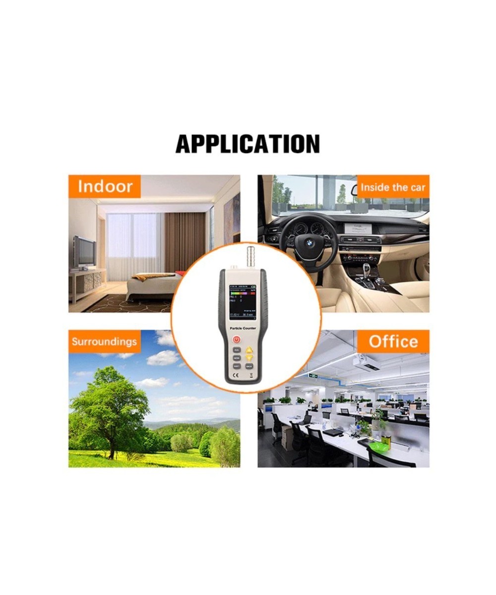 Medidor de calidad de aire (contador de particulas) recargable HTI HT-9600