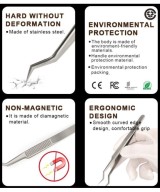 Pinza de acero inoxidable BAKU BA 7sa-14