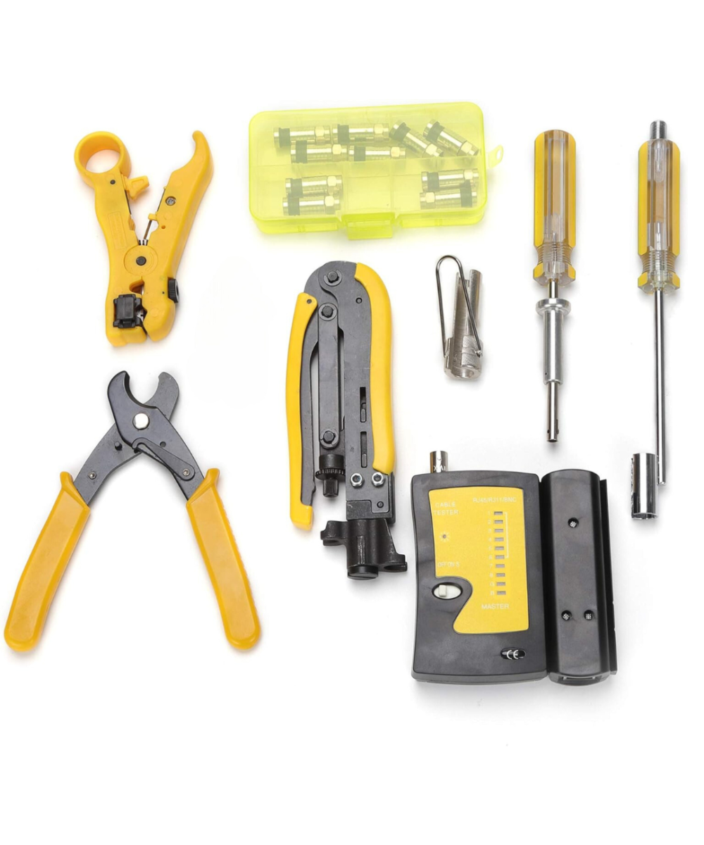 Kit de crimpadora de cables coaxiales