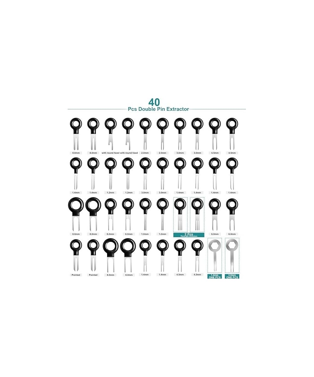 Kit de extraccion de terminales de cables 77 piezas