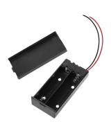 Contenedor para baterias 18650 2 espacios con interruptor y tapa