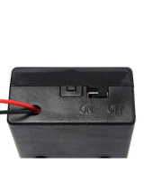 Contenedor para baterias 18650 2 espacios con interruptor y tapa