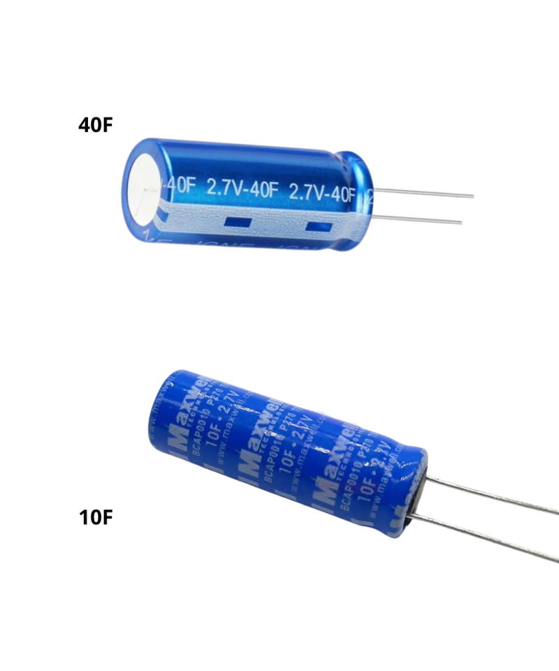 Super capacitor electrolitico 2.7V 10F y 40F