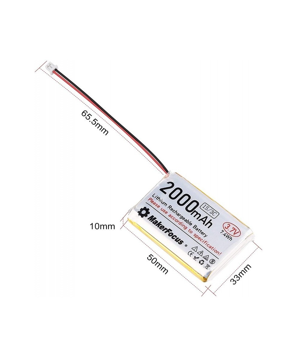 Bateria tipo LiPo recargable 3.7V 1000 - 3000mah conector JST 1.25mm