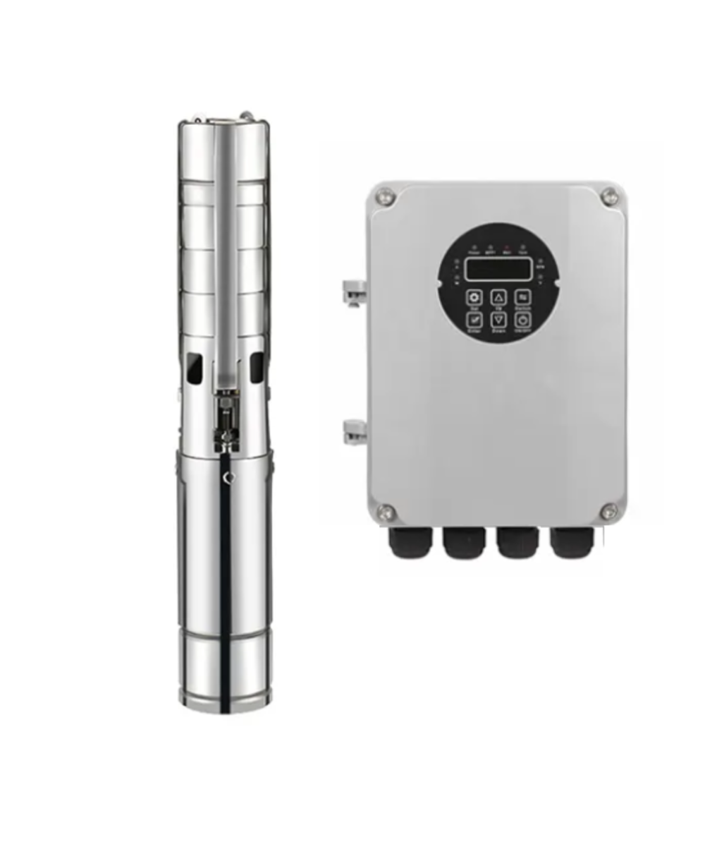 Bomba Solar sumergible multietapa con controlador MPTT