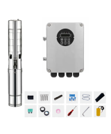 Bomba Solar sumergible multietapa con controlador MPTT