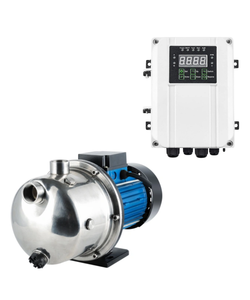 Bomba solar superficial centrifuga con controlador 750W