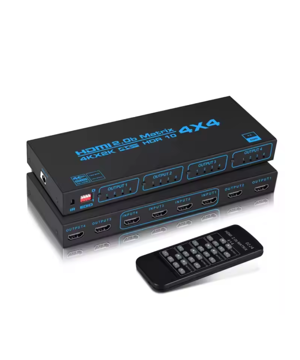 Conmutador de matriz HDMI 4K 60HZ 4 entradas 4 salidas