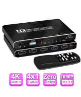 Capturadora de video HDMI USB 3.0 4 entradas 1 salida QUAD