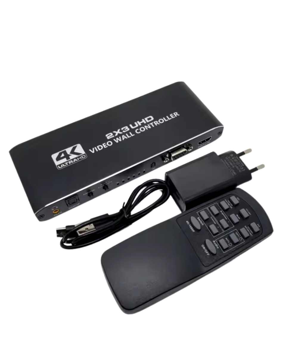 Separador Multipantalla Videowall 1 Entrada x 6 Salidas 4K HDMI/RS232