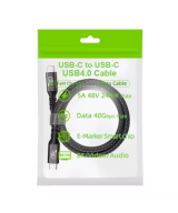 Cable USB4.0 USB-C a USB-C PD Thunderbolt 4 8K 40Gbps 240W 2M