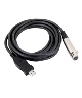 Cable de audio USB 2.0 a XLR hembra 3M