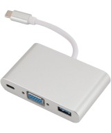 Adaptador USB-C a USB 3.0 / VGA / PD