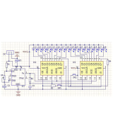 Modulo de luces NE555 + 74HC595 16Bit 16 canales con flujo de agua