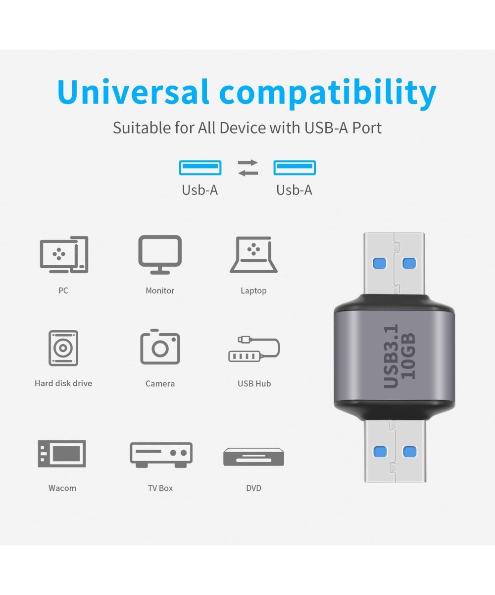 Adaptador USB - A / USB-C - USB-C 3.1 10gbps Macho - Macho